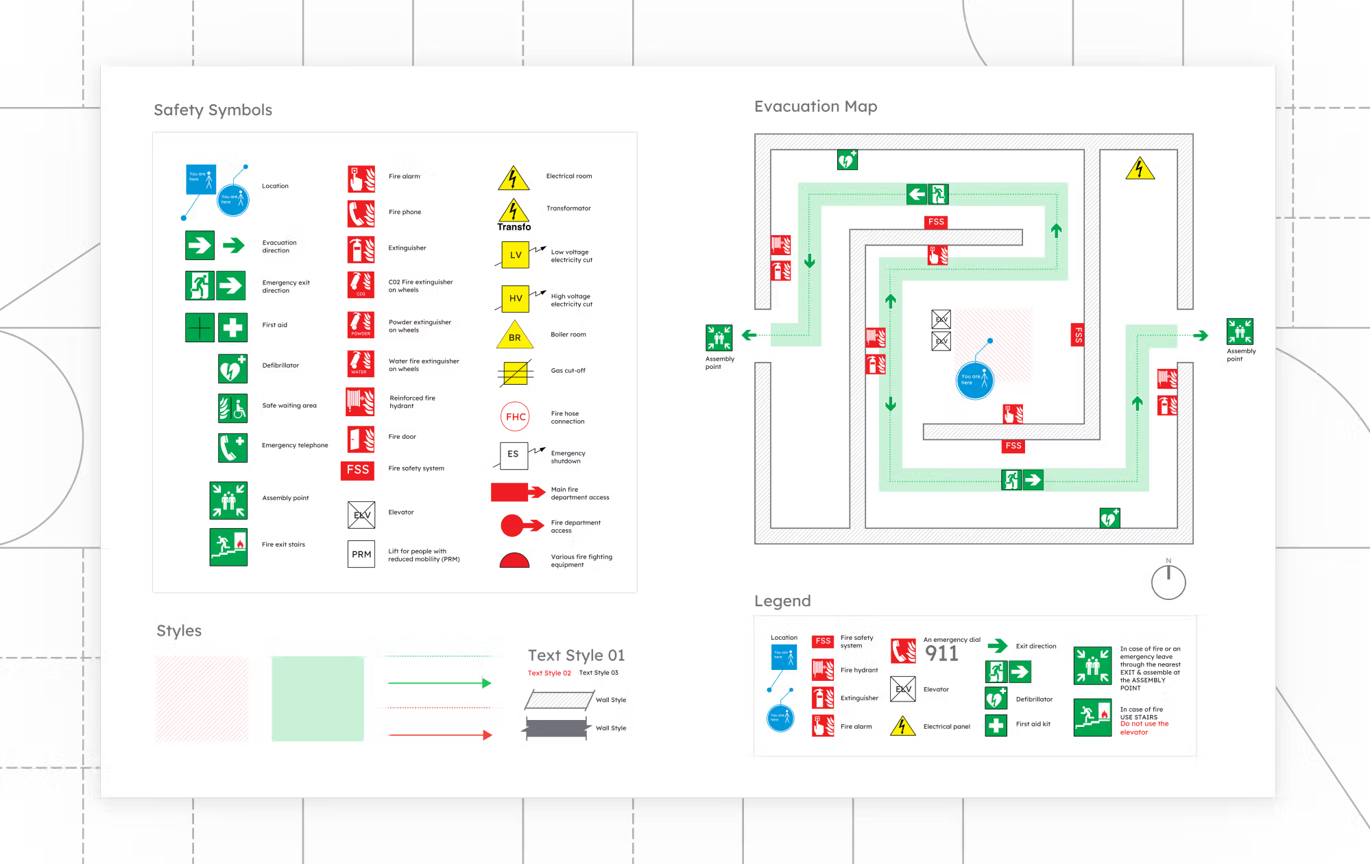 fire safety drawings